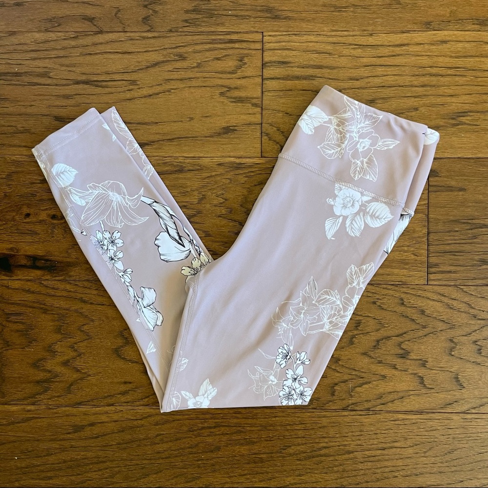 ALLFENIX Floral Pink Leggings size M